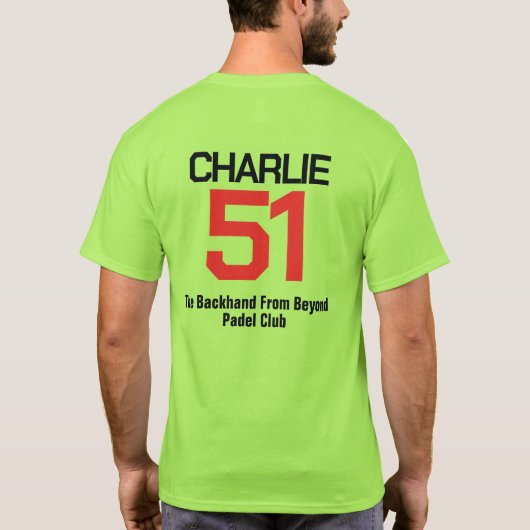 Padel Out of This Court Tシャツ (裏面)