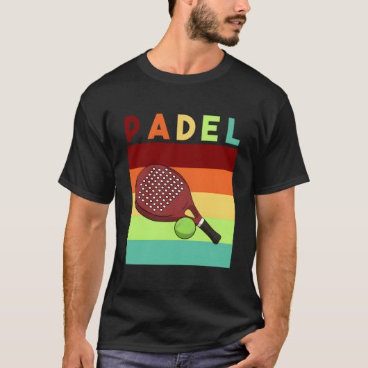 Padel Paddle Tennis Paddel Racquet Ball Tシャツ (正面)