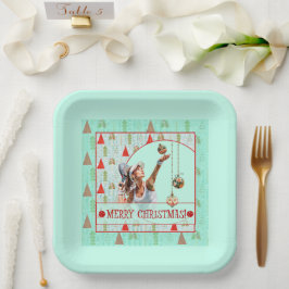 Padel Paper Plate – Padel Retro Christmas ペーパープレート