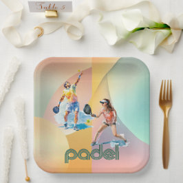 Padel Paper Plate – The Vibrant Padel Style ペーパープレート
