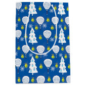 🎾🎄 Padel Smashing Christmas ミディアムペーパーバッグ (正面)