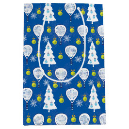 🎾🎄 Padel Smashing Christmas ミディアムペーパーバッグ
