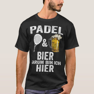 Padel Tennis Beer Padel Tennis Player Hobby dunkin Tシャツ