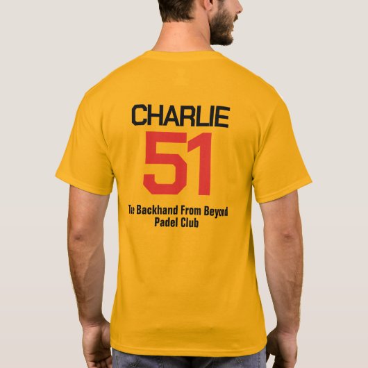 Padel UFOh-Yeah Tシャツ (裏面)