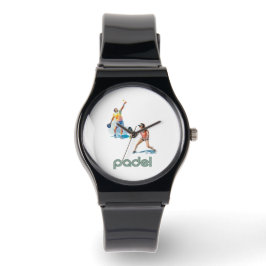 Padel Watch – Padel Chic Vibrant Style ブラック 腕時計