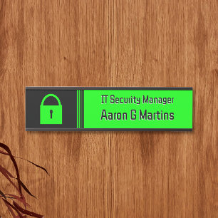 Padlock IT Security Techテーマ:カスタムロゴ・オプション サインプレート