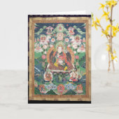 Padmasambhavaの短歌、c.749広告 カード (黄色い花)