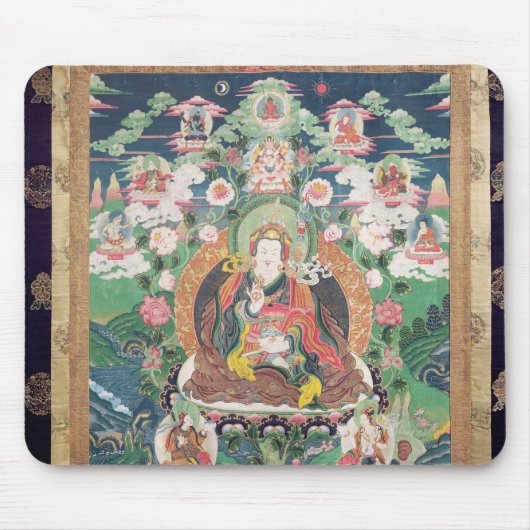 Padmasambhavaの短歌、c.749広告 マウスパッド (正面)