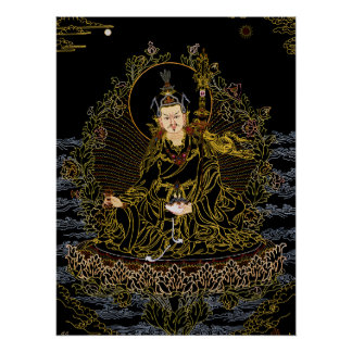 Padmasambhava Guru Rinpoche Buddhist Thangka ポスター