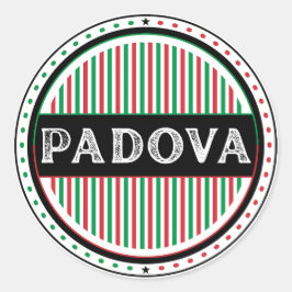 Padova City Pride Emblem – Italian Identity ラウンドシール