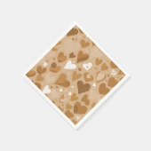 Padrão de corações. スタンダードカクテルナプキン (角)