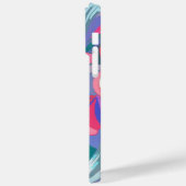 Padrão de corações em movimento, vermelho e azul. Case-Mate iPhoneケース (裏面 / 左)