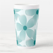 Padrão floral verde. カフェラテマグ (正面)