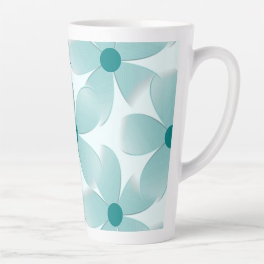Padrão floral verde. カフェラテマグ (右)