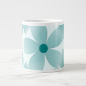 Padrão floral verde. ジャンボコーヒーマグカップ (正面)