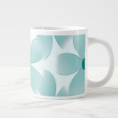 Padrão floral verde. ジャンボコーヒーマグカップ (右)