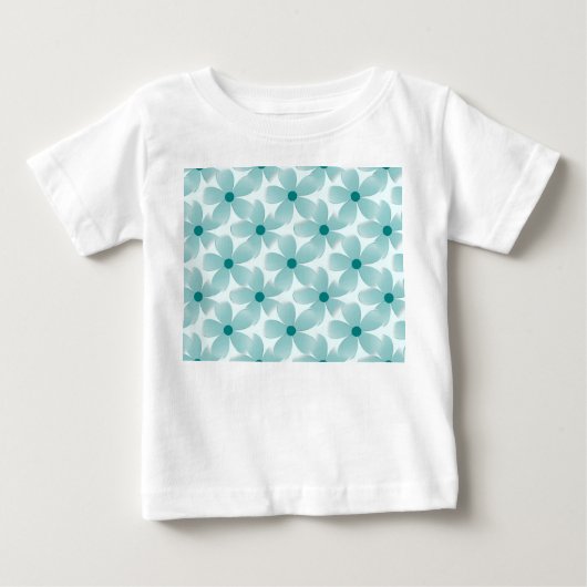 Padrão floral verde. ベビーTシャツ (正面)