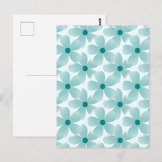 Padrão floral verde. ポストカード