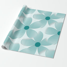 Padrão floral verde. ラッピングペーパー