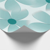 Padrão floral verde. ラッピングペーパー (角)