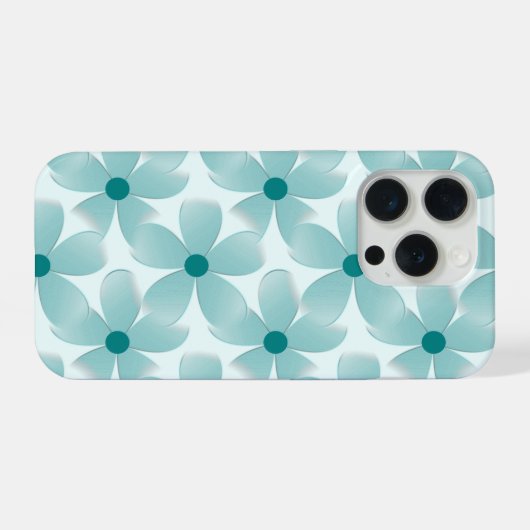 Padrão floral verde. iPhoneケース (裏面横)