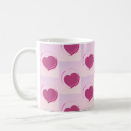 Padrão fofo de pequenos corações. コーヒーマグカップ