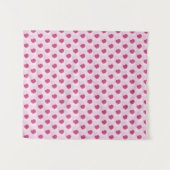 Padrão fofo de pequenos corações. タペストリー (正面(横))