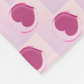 Padrão fofo de pequenos corações. フリースブランケット (角)