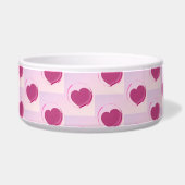 Padrão fofo de pequenos corações. ボウル (正面)