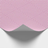 Padrão fofo de pequenos corações. ラッピングペーパー (角)