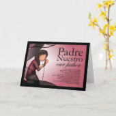 "Padre Nuestro"の挨拶状 カード (黄色い花)