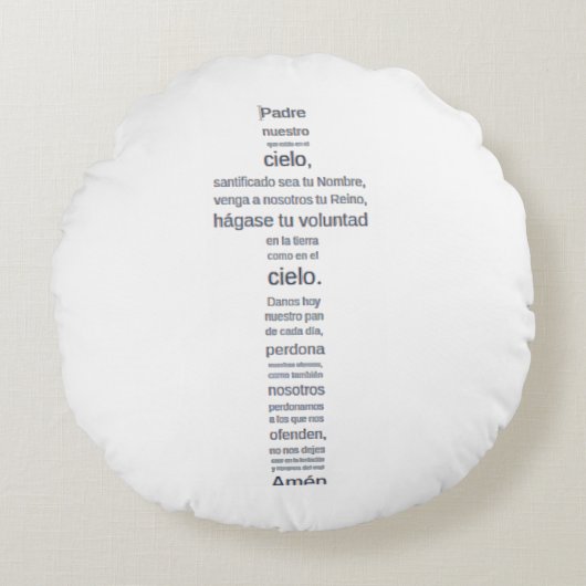 Padre nuestro ラウンドクッション (正面)