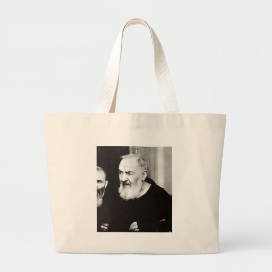 Padre PIO 102.jpg ラージトートバッグ (正面)