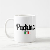 Padrina Italian Flag Mug - Gift for Godmother コーヒーマグカップ (左)