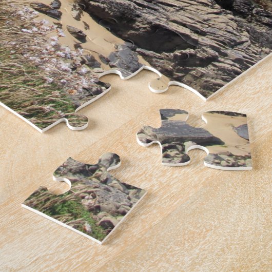 Padstowのコーンウォールのジグソーパズルの近くで道を惰走させて下さい ジグソーパズル (側面)