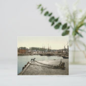 Padstow Quay，コーンウォール，イングランドc.1895 ポストカード (スタンド正面)