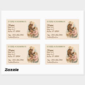 Paduaの聖アントニー、物事の失ったファインダー(TF 01) 長方形シール (シート)