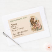 Paduaの聖アントニー、物事の失ったファインダー(TF 01) 長方形シール (封筒)