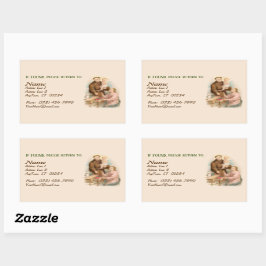 Paduaの聖アントニー、物事の失ったファインダー(TF 01) 長方形シール