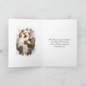 Padua Child Jesus Cardの宗教的な聖アンソニー カード (内部)