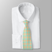 Padua Green and Corvette Peach Plaid Neck Tie ネクタイ (タイ)
