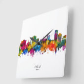 Padua Italy Skyline スクエア壁時計 (傾斜)