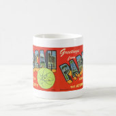 Paducahのヴィンテージの郵便はがきのマグからの挨拶 コーヒーマグカップ (中央)