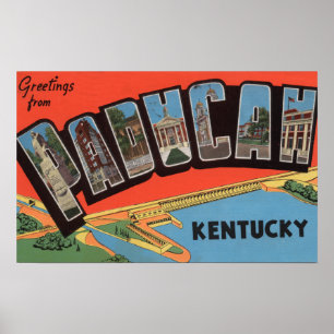 Paducah、ケンタッキー-大きい手紙場面 ポスター