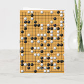 Paduk/Baduk/Go Asian Boardグリーティングカード カード (裏面)