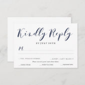 PadukaスクリプトRSVP |結婚式 出欠カード (正面/裏面)