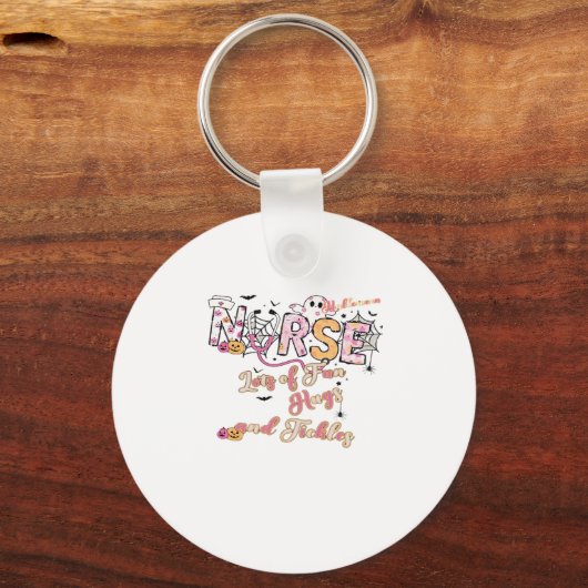 Paediactric Nurse Fun Halloween Design Essential T キーホルダー (正面)