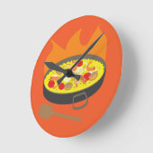 Paella ラウンド壁時計 (傾斜)