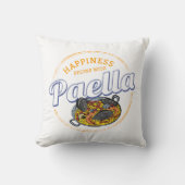Paella Snack Vintage Spain Paella Pan Souvenir クッション (正面)