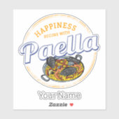 Paella Snack Vintage Spain Paella Pan Souvenir シール (シート)